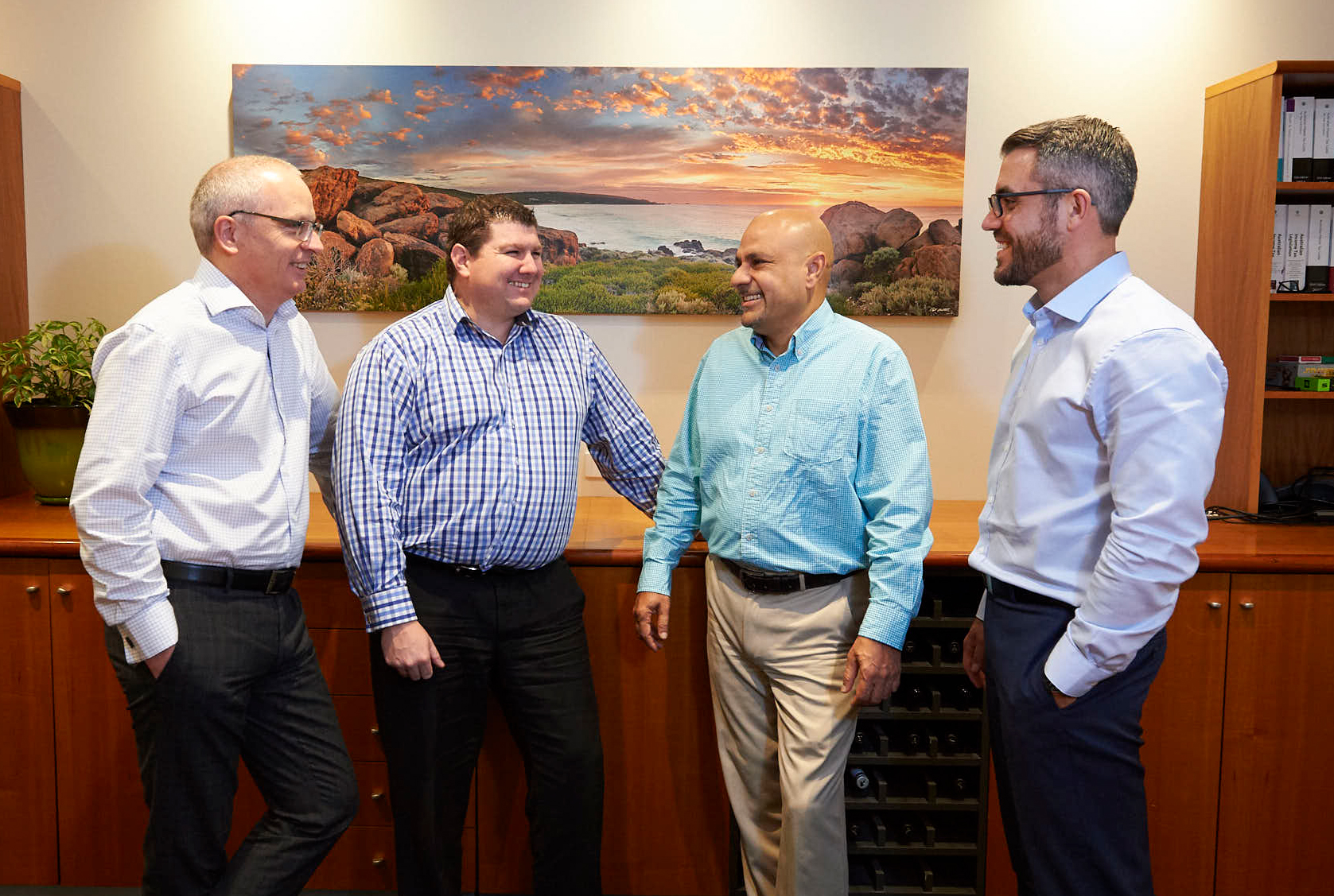 Four Paragon Consultants Directors in Boardroom at Nedlands office WA